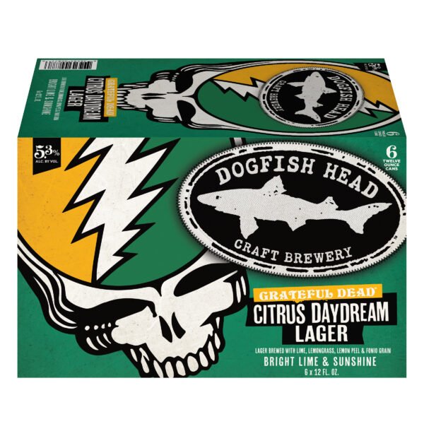 DOGFISH HEAD GREATFUL DEAD CITRUS DREAM LAGER  6PK CAN