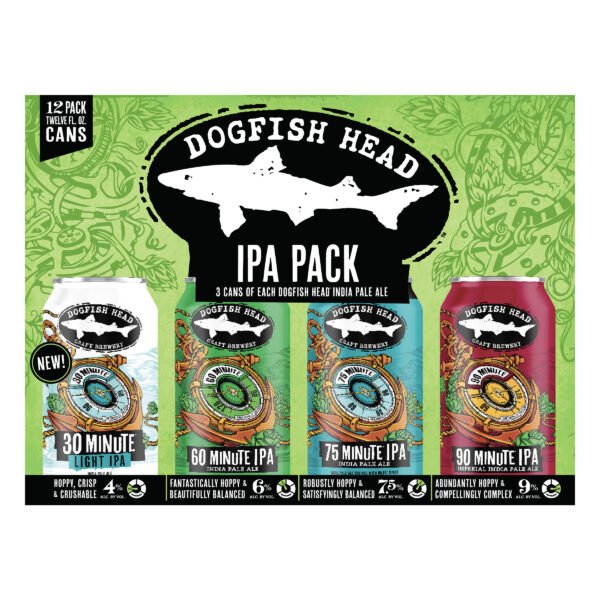 DOGFISH HEAD IPA VARIETY 12PK CAN