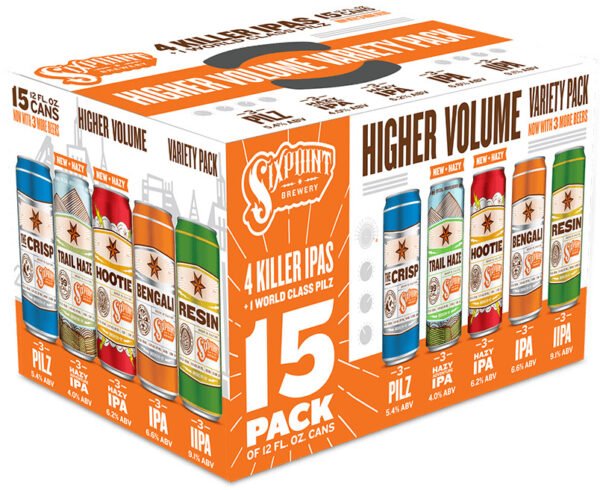 SIXPOINT HIGHER VOLUME VARIETY 15PK CAN