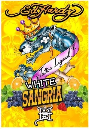ED HARDY WHITE SANGRIA 500ML