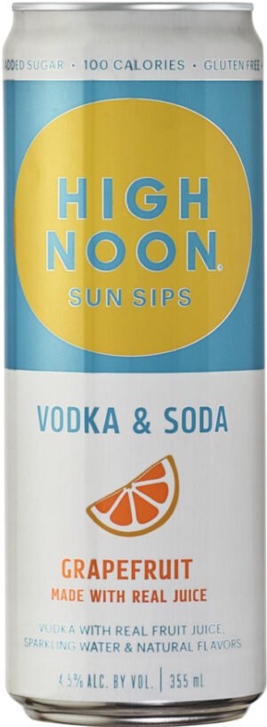 71764.jpg HIGH NOON VODKA SELTZER GRAPEFRUIT 4PK 355ML