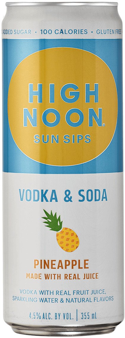 HIGH NOON VODKA SELTZER PINEAPPLE 4PK 355ML