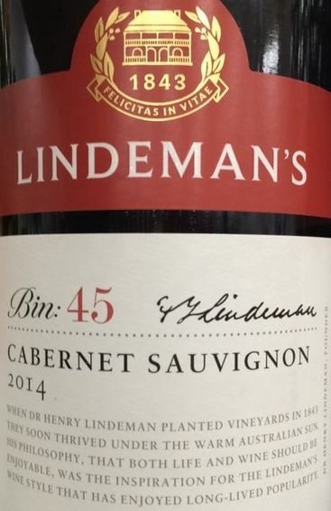 LINDEMAN'S BIN 45 CAB/SAU 750