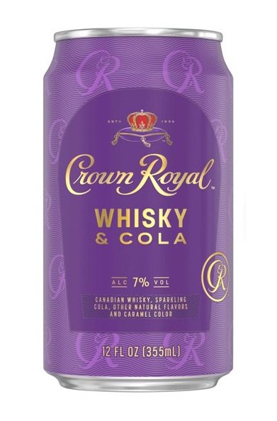 CROWN ROYAL RTD WHISKEY & COKE 4PK 355ML CAN