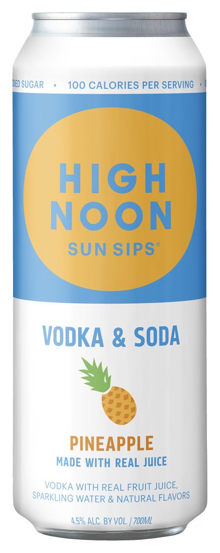HIGH NOON VODKA SELTZER PINEAPPLE 700ML CAN