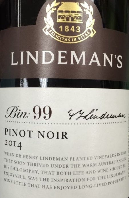 LINDEMAN'S BIN 99 PINOT NOIR 750