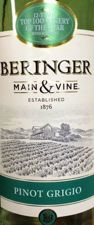 BERINGER PINOT GRIGIO 1.5ML