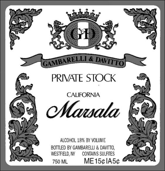 G & D PRIVATE STOCK MARSALA 750