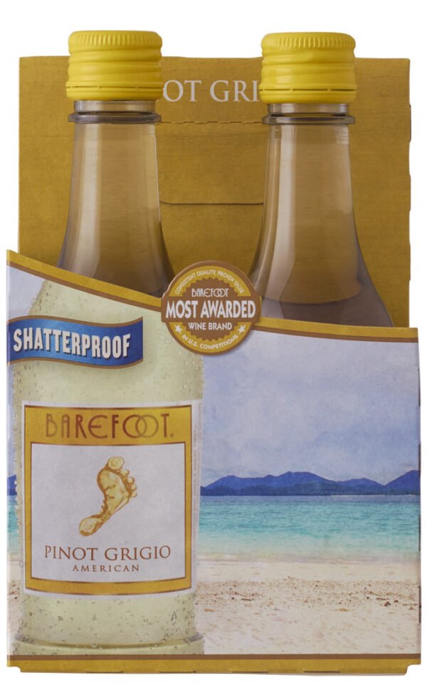 BAREFOOT PINOT GRIG 4PK 187ML