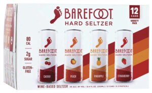 BAREFOOT HARD SELTZER VARIETY 12 PACK 250ML CAN