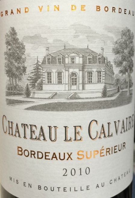 CHATEAU LE CALVARIE BORDEAUX SUPERIEUR 750