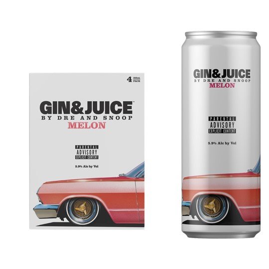 GIN & JUICE MELON 4PK 355ML