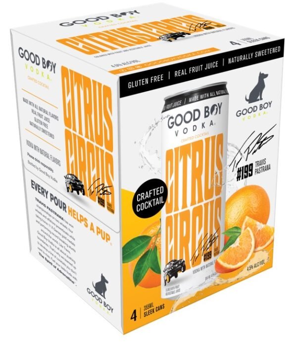 GOOD BOY VODKA CITRUS CIRCUS 4PK 355ML CAN