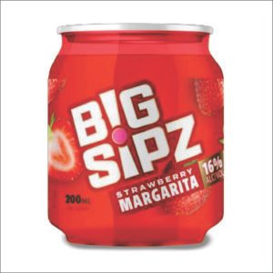 BIG SIPZ STRAWBERRY MARGARITA 200ML
